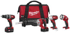 Milwaukee 2696-24 M18 18volt 4-piece tool kit