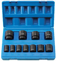 Grey Pneumatic 1311S 11pc. 1/2" drive 8-point socket set - SAE