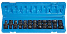 Grey Pneumatic 1612U 3/8" drive 12 pc. 12point swivel socket set - Fractional