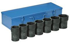 Grey Pneumatic 8370 3/4" drive 7pc. Deep pinion nut socket set - SAE