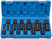 Grey Pneumatic 9712UMD 1/4" deep swivel socket set