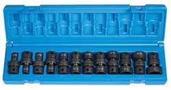 GP1212U 3/8" Drive SAE shallow swivel socket set