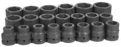 GP 9021 1" drive socket set